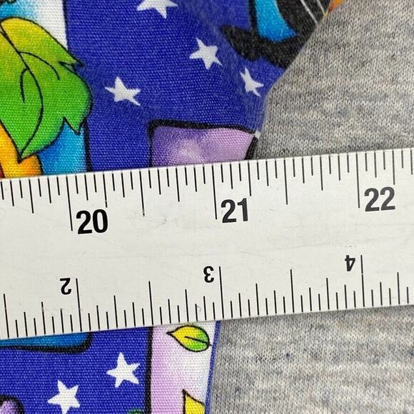 Jasco Uniforms Scrub Top Womens Small Blue Halloween Nurse Vet Medical Uniform - Picture 7 of 9